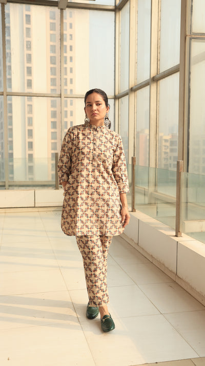 Meen Kalamkari Co-ord Set